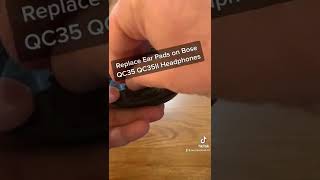 Replace ear pads on Bose QC35 Headphones righttorepair boseheadphones howto diy [upl. by Yewed]