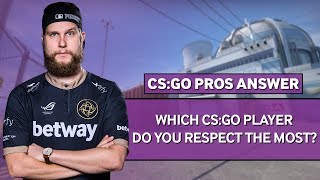 CSGO Pros Answer Which CSGO Player Do You Respect The Most [upl. by Verger13]