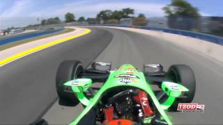 2012 INDYCAR Practice 2 from Milwaukee [upl. by Joell439]