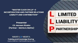 Master Class on LLP II [upl. by Alyce]