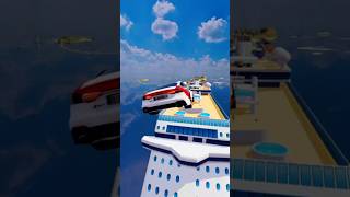 Cars vs Cruise Ship  Which Car Can Jump Over The Cruise Ship youtubeshorts [upl. by Noevad107]