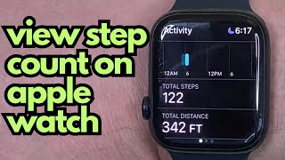 How to View Step Count on Apple Watch  Step by Step [upl. by Devonna]