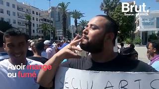 Des tunisiens veulent manger et boire en public pendant le ramadan [upl. by Vannie915]