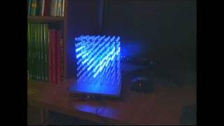 8x8x8 LED CUBE Clock amp Temperature sensor [upl. by Yliak]