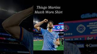 Thiago Martins Match Worn Jersey NYCFC Brazil MLS ThiagoMartins Soccer Futbol mlssoccer usa [upl. by Akihc]