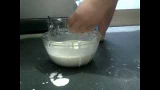 Science experiment using cornflour and water [upl. by Agnella]