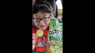 Tostitos Hint of Guacamole Flavored Bite Size Rounds Tortilla Chips 2024springnibbles shorts [upl. by Ennovyhs]