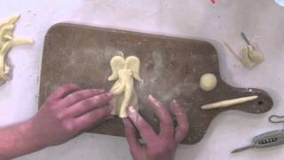 Salt dough  how to make an angel [upl. by Laundes265]