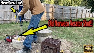 How To Install An Aerator In Your Aerobic System Replacing Old Norweco Aerator Read Description [upl. by Kohn]