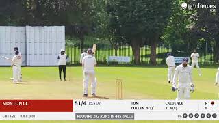 Live Cricket Match  TNCA COLTS TEAM vs Monton CC  16May24 1026 AM 90  TNCA TOUR OF UK 2024 [upl. by Worthy]