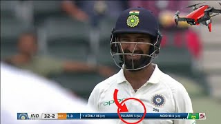 Cheteshwar pujara 54 balls 1 run breaks Dravid RecordEverybody laughing in Stadium [upl. by Zaneski162]