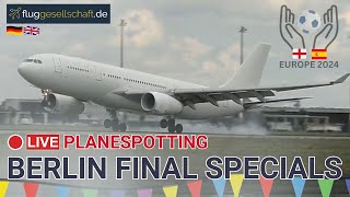 ⚽ LIVE Fußballfan Planespotting Berlin BER Airport  Special Arrivals Sonntag 1472024 [upl. by Dragon]