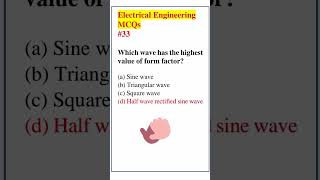 Electrical Engineering Most Important MCQs 33 shorts electricalengineering electricalmcq [upl. by Cobby]