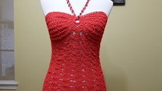 Blusa Crochet sin hombros Coral 1 de 3 [upl. by Assiar537]