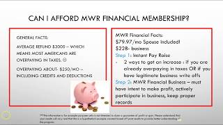 MWR Financial  Can I Afford MWR Financial Membership [upl. by Eiger]