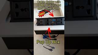 Electrical Pop Up Box  HDMI  Lan  Power port and Audio shorts reels youtubeshorts [upl. by Aicilat]