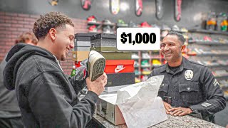 Police Officer Buys Expensive Sneakers [upl. by Larner905]