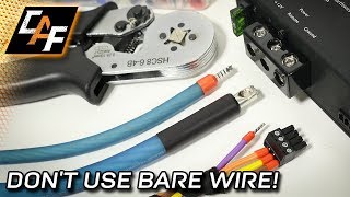 Wire Ferrules  BEST Amp Connection  WHEN TO CRIMP [upl. by Rabi]