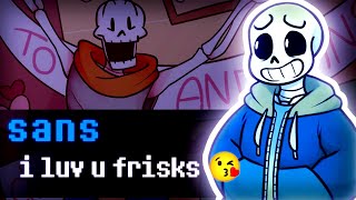 sans 🍿 Undertale Dating Sim Movie Night Playthrough Part 1 [upl. by Ahsikcin]