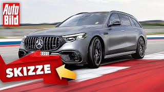 MercedesAMG E63 TModell 2024  PowerKombi Kommt so das AMG E 63 TModell  Skizze [upl. by Imij]