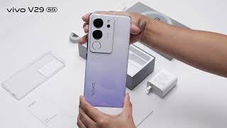 vivo V29 Starry Purple  Unboxing [upl. by Iatnahs]