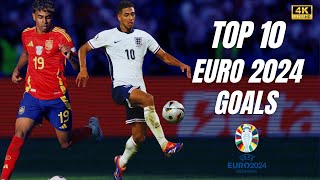 TOP 10 Goals in Euro 2024 [upl. by Ailelc]