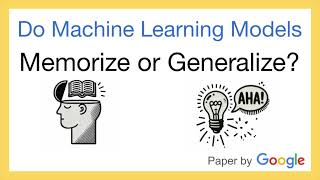 Ep 35 Do Machine Learning Models Memorize or Generalize [upl. by Anyale]