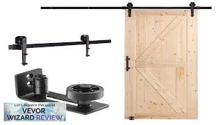 VEVOR Barn Door and Hardware Kit 30quot x 84quot Wood Sliding Barn Review [upl. by Eednam]