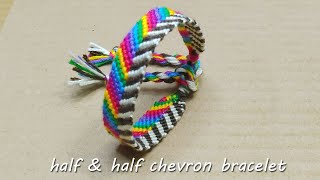 How do you make a half and half chevron bracelet [upl. by Rayner206]