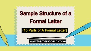 How To Write a Formal Letter [upl. by Maryjo]