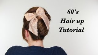 Sixties French Pleat Hair Style SuperHairSunday [upl. by Eniawd]