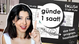 3 AYLIK İNGİLİZCE ÇALIŞMA PROGRAMI HAZIRLADIM 📚  Nereden Başlanır Kendi Kendine Evde İngilizce ✏️ [upl. by Laroc]