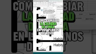 MODIFICAR la calidad de línea de muros para los planos de Revit  representación arquitectónica [upl. by Elleynad640]
