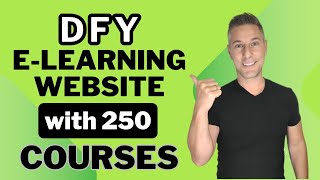 DFY eLearning Website with 250 Courses  265 eBooks with Tutor LMS [upl. by Engeddi]