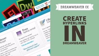 How to create Hyperlinks in Dreamweaver CC 634 [upl. by Danais323]