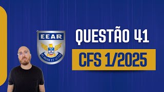 EEAR CFS 12025  QUESTÃO 41 NÚMEROS COMPLEXOS [upl. by Acinyt]