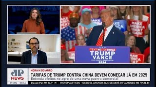 Tarifas de Trump contra a China devem começar já em 2025 [upl. by Anitteb]