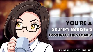 You’re A Grumpy Barista’s Favorite Customer F4A Friends to Lovers Flirting Confession [upl. by Eitten]