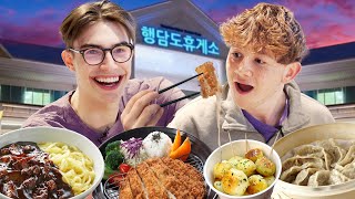 British Students Eat Everything at a Korean Gas Stop [upl. by Gussman387]