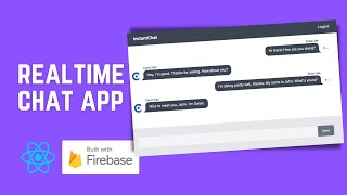 Build a RealTime Chat App with React Firebase and Tailwind CSS [upl. by Tatia]