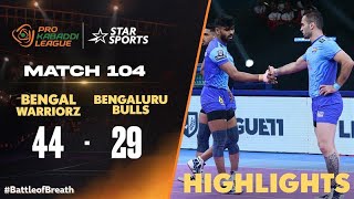 BengalWarriorz triumph over BengaluruBulls  ProKabaddiOnStar HIGHLIGHTS [upl. by Eiralav]