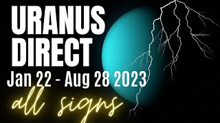 Uranus Direct⚡New Prosperity and Love Directions  All Signs [upl. by Ydissac43]