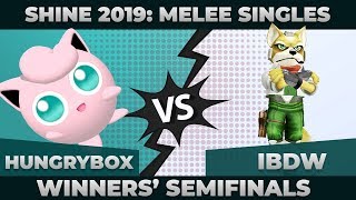 Hungrybox vs iBDW  Winners Semifinals Melee Singles Top 12  Shine 2019  Puff vs Fox [upl. by Enaid401]