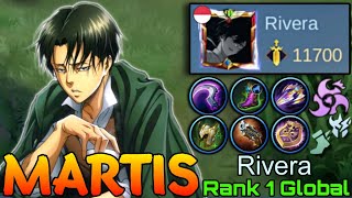 100 Monster Martis 11700 MMR Gameplay  Top 1 Global Martis by Rivera  Mobile Legends [upl. by Ennael]