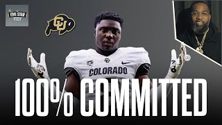 2025 Linebacker Mantrez Walker says he is FULLY COMMITTED to Colorado [upl. by Bette-Ann693]