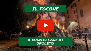 Il Focone di Monteleone di Spoleto la festa tradizionale del 9 dicembre folklore tradizione [upl. by Echikson658]