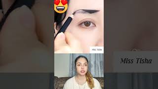 Eyebrow hack foryou duet comedyshorts funny comedyvideos makup makuphacks shorts [upl. by Pancho149]