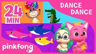 Baby Shark and more  Compilation  Dance Dance  Pinkfong Songs for Children [upl. by Essyla]