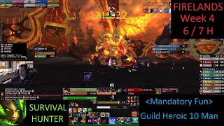 Firelands 10 GUILD run 67 H  Survival Hunter PoV  Week 4 Cata Phase 3  112724 [upl. by Herr]