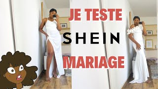 JE TESTE LES ROBES DE MARIEE SHEIN MARIAGE TOP OU FLOPTENUE MARIAGE SHEIN 2023 [upl. by Fronnia]